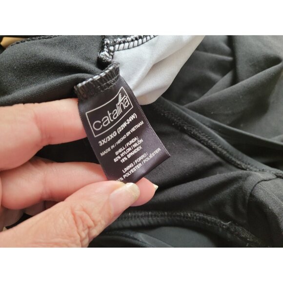 Catalina Womens Swimsuit 3X 22W 24W Plus One Piece Animal Print Bra ANI68E - Picture 12 of 12